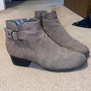 Taupe booties